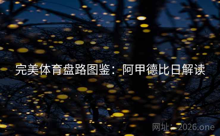完美体育盘路图鉴:阿甲德比日解读 完美体育盘路图鉴:阿甲德比日解读